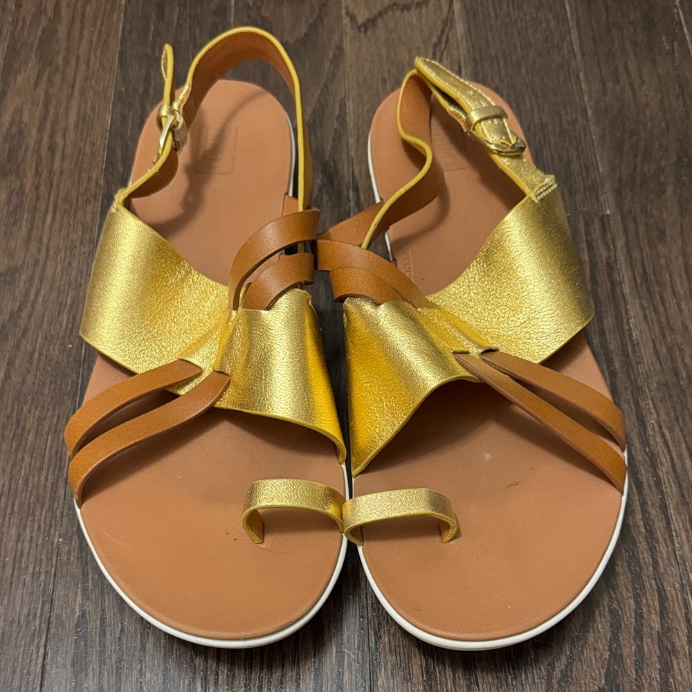 Fitflop Gold and Brown Women's Sandals
